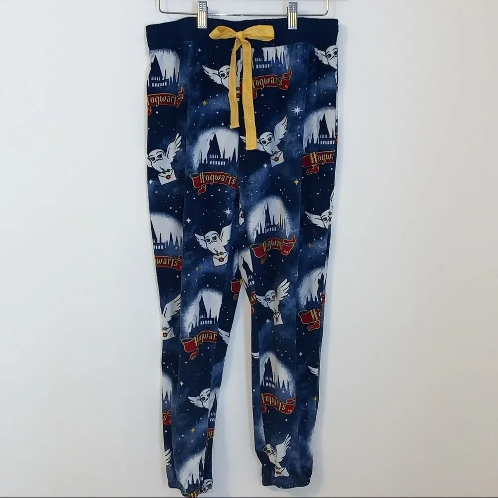 Warner Bros. Hogwarts Pajama Pants - Blue and Yellow